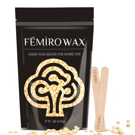 Hard Wax Beans for Painless Hair Removal, 1lb Large Refill Wax Beads for Sensitive Skin