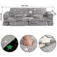 thumbnail image 2 of 12 Pcs Modular Kids Play Couch, Convertible Toddler & Kids Sofa Star Glow in The Dark for Playroom, Nursery, 2 of 7