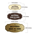 thumbnail image 5 of Victorian Deliveries Sign in Here Sign (Navy Blue / White) - Large, 5 of 5