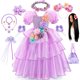 thumbnail image 2 of Vestido de capas de Encanto Isabella para niñas, disfraz de cumpleaños, disfraz de princesa de Halloween, ropa esponjosa, vestido elegante para niños Fivean unisex, 2 of 2