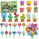 thumbnail image 1 of Building Blocks Toy CUBIMANA, 827PCS, regalos para fiestas con flores para mayores de 6, 1 of 9
