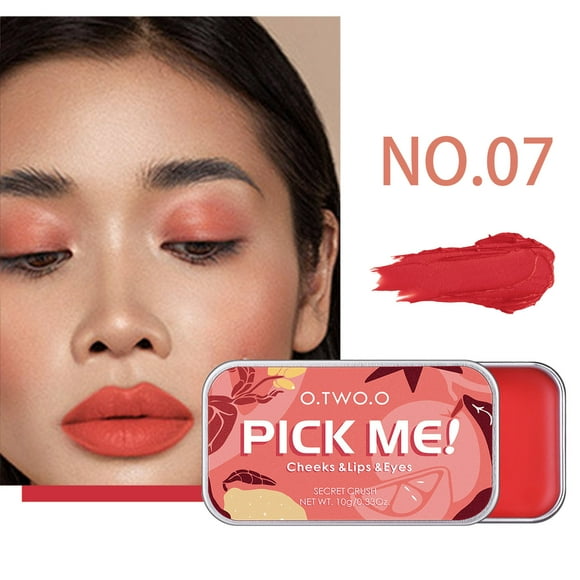 RKSTN Eyeshadow Palette Lipstick Eyeshadow Blush 3 In 1 Contouring Rouge Cream Eyeshadow Palette