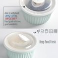 thumbnail image 3 of homEdge Porcelain Ramekins Set with Lid, 240 ml / 8 Fl Ounces Ice Cream Bowl, Creme Brûlée Ramekins Soufflé Cup for Baking, Set of 6 Assorted Color, 3 of 8
