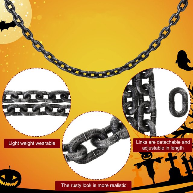 Hbdhejl Halloween Decoration Chain Costume Prop Chain Chain Halloween Props Chain Realistic Chains Props Decoration For Halloween Party Decoration Cosplay Accessory