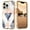 Grid Beige Marble, variant on Marble Pattern Case for iPhone 16 Plus,Cute Heavy Duty 3 in 1 Full Body Shockproof Hard PC+Soft Silicone TPU Bumper Drop Protective Stylish Women Girls Phone Case Cover,Blue Marble