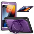 thumbnail image 2 of XYX Case for iPad Pro 10.5 Inch/ iPad Air 3rd Gen 2019 with Rotating Stand, Shoulder Strap, 2in1 Shockproof Cover, Purple, 2 of 7