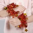 thumbnail image 4 of Unique Bargains 2 Pcs Cheerleader Poms Poms Wrist Flower Star Cheerleading Practice Poms Red Gold Tone, 4 of 5
