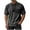 Mens Shirts Black, variant on Mens Big & Tall Cotton T-Shirts, Short Sleeve Shirts for Men Summer Vintage Solid Color Button Down V Neck T Shirt Tops with Pockets S-5XL