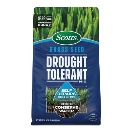 Scotts Grass Seed Drought Tolerant Mix, 5,000 sq. ft., 10 lb.