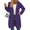 thumbnail image 3 of Zeagoo Women's Zip Up Hoodies Long Sleeve Long Tunic Sweatshirts Oversized Fleece Casual Fall Jacket Coat with Pocket, 3 of 6