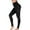 Black, variant on Women's High Waisted Yoga Pants Gym Athletic Workout Capri Leggings Mesh Panels Workout Exercise Fitness Tights Pants