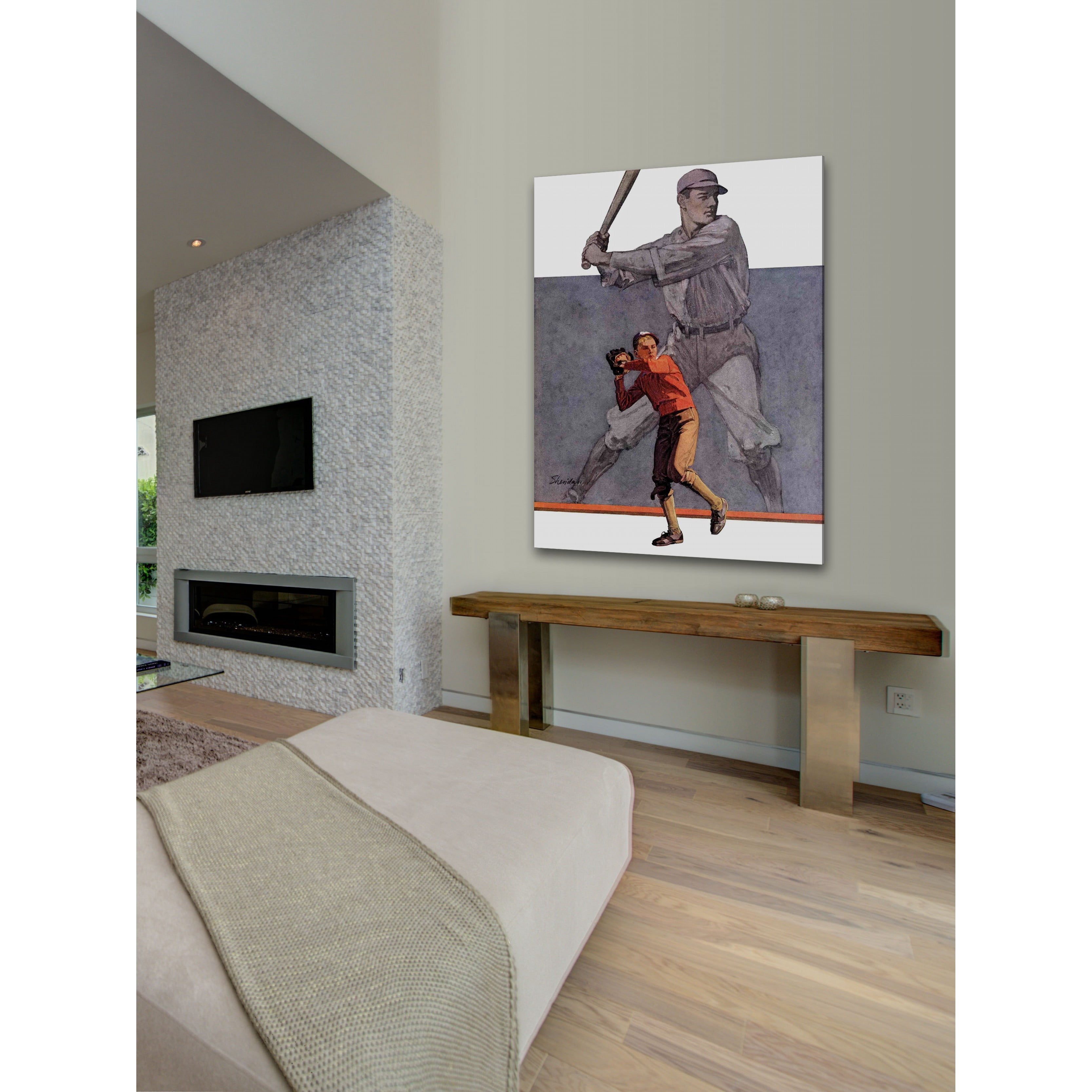 Marmont Hill Shadow Batter by John E. Sheridan Painting Print on Canvas