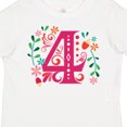 thumbnail image 4 of Inktastic 4th Birthday Party Photo Number 4 Girls Toddler T-Shirt, 4 of 5