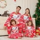 thumbnail image 3 of Family Xmas Pajamas Matching Set 2024 New Year Fashion Red Cartoon Christmas Deer Print Adult Kids Pj's Baby Romper Dog Clothes, 3 of 5