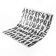 thumbnail image 1 of Black Adhesive Vinyl Stickers, 720 Pcs Letter & Number Decals for DIY Projects, Home Decor, Doors, Windows (10 Sheets), 1 of 5