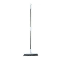 Mauxuk Long Handle Floor Brush with Hard Bristles, Stainless Steel & Plastic Cleaning Tool for Bathroom Tile Gaps, 180° Rotating Head (9.84x34.84x1.96in)