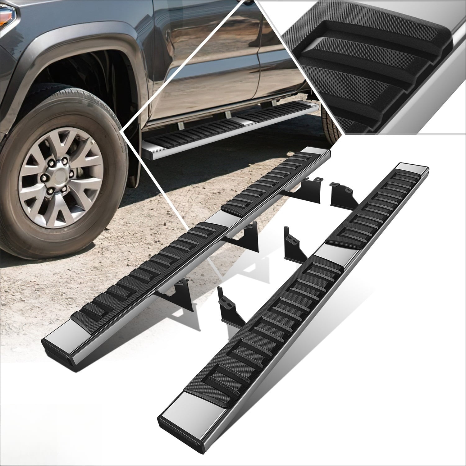 Auto Dynasty 3" Side Step Nerf Bars – Compatible With GMC Yukon XL, Chevy Suburban, Avalanche (2000-2014)