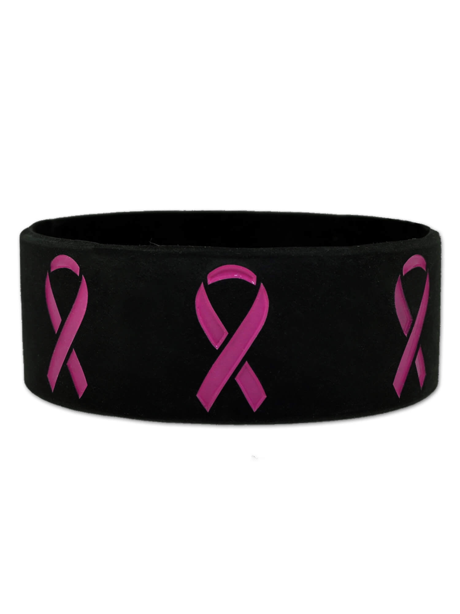 6-ct. Pack Breast Cancer Awareness Pink Ribbon Rubber Bracelets 
