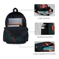 thumbnail image 3 of Lsque The Binding of Isaac Pattern Adult Backpack – Durable & Lightweight PU Canvas Storage Bag , 15” Laptop Compartment, and Multiple Pockets, 3 of 7