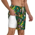 thumbnail image 3 of Gaeub Cute Tribal Leopards Mens Swim Trunks Stretch Beach Shorts Quick Dry for Men Swim Shorts Swimwear with Pockets- Medium, 3 of 9