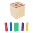 thumbnail image 4 of TISHITA Wooden Learning Color Shape Sorting Toy Wooden Box Toy for Girls Boys Toddlers, 4 of 8