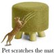 thumbnail image 4 of Funda de puf redonda, reposapiés para silla otomana, protector de muebles, reposapiés, 4 of 5