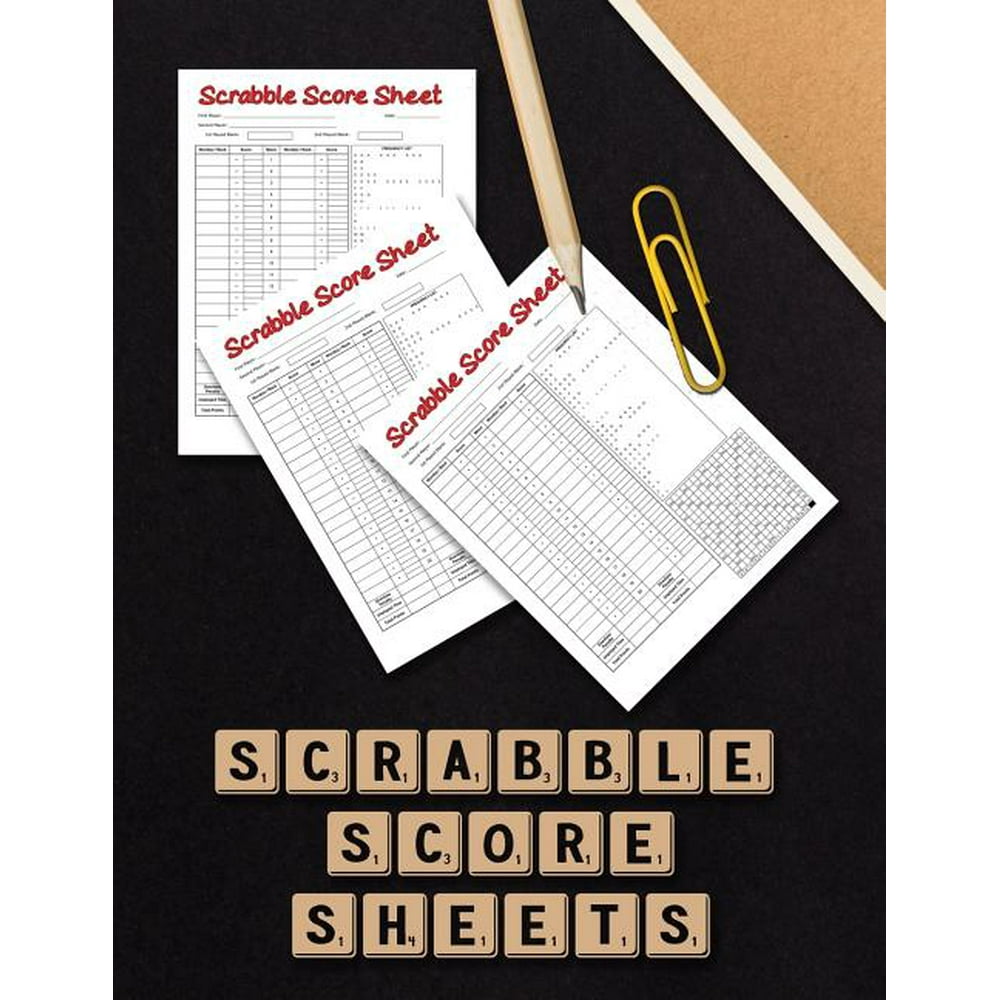 Scrabble Score Sheet Scrabble Game Record Book, Scrabble Score Keeper
