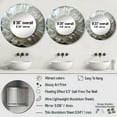 thumbnail image 4 of Designart " Seashells" Clam White Large Round Mirror - Round Mirror Wall Décor - Coastal Round Printed Mirror 36" x 36" Inch, 4 of 5