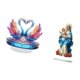 thumbnail image 5 of Escultura de cisne acrílico, centro de mesa, decoración única de gabinete plano 2D, estantería, adorno de oficina para vacaciones, regalo, decoración, 5 of 8