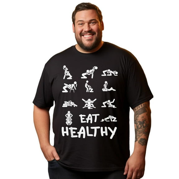 Men T Shirt for Big & Tall Man Graphic Short Sleeve Plus Size Oversized Tee Tshirts 3XLT T0 5641 002