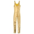 thumbnail image 5 of YiZYiF Kids Girls Metallic Solid Color Stretchy Ballet Dance Gymnastics Leotard Jumpsuit,Sizes 3-14, 5 of 7