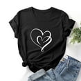 thumbnail image 4 of JIUKE Valentines Day Shirts for Women Casual Long Sleeve Graphic T-Shirts Crew Neck Summer Plain Tops, 4 of 7