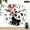 10x10in, variant on Patifu Cute Panda Holding Bamboo With Hearts Wall Clock Silent Sweep Movement Wooden Decor 10x10in