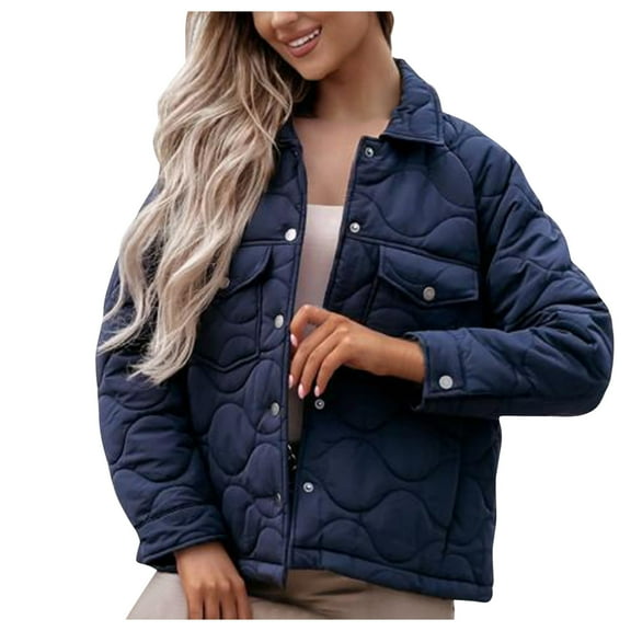 Aayomet Long Winter Coats For Women Women's Winter Warm Coat Hoodie Parkas Overcoat Outwear Jacket with Drawstring,Navy XL