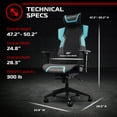 RESPAWN FLEXX Mesh Gaming Chair With Lumbar Support,Ergonomic Gaming
