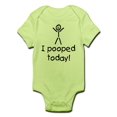 thumbnail image 1 of CafePress - I Pooped Today Silly Infant Bodysuit - Baby Light Bodysuit, 1 of 1