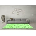 thumbnail image 3 of Ahgly Company Indoor Square Solid Green Modern Area Rugs, 3' Square, 3 of 4