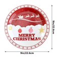 thumbnail image 3 of Tainini 10 Count Christmas Paper Plates 7 inch Disposable Christmas Plates Dinner Serving Plates for Xmas Holiday Party Table Decor, 3 of 6