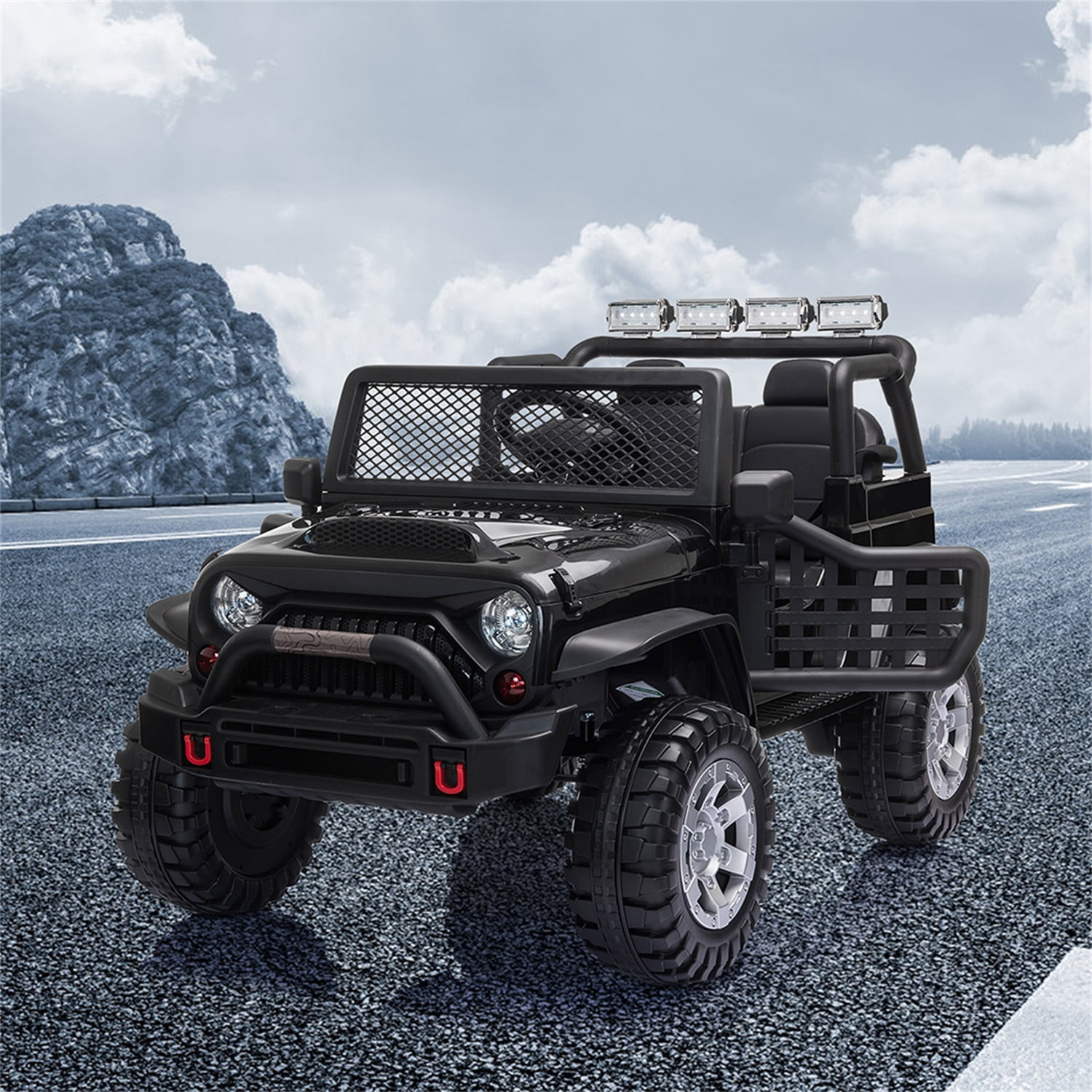 CIPACHO 12 V Kids Ride On with Remote Control, Electric Car for Kids 3-8 Years, 3 Speeds, LED Lights, MP3 Player, Black CIPACHO 12 V Kids Ride On with Remote Control, Electric Car for Kids 3-8 Years, 3 Speeds, LED Lights, MP3 Player, Black