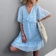 thumbnail image 3 of Vestido suelto casual,Vestido de manga corta para mujer Vestido casual Vestido de manga corta Durabilidad extendida, 3 of 6
