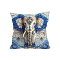 thumbnail image 2 of YiJuHui 3pcs Vintage Elephants Print Pillow Cover, Soft Short Pile Velvet Cushion Case, Decorative Throw Pillow for Sofa, Living Room, Bedroom, Dorm, Home Decor 45*45cm, 2 of 6