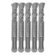 thumbnail image 5 of Broca de martillo rotativo de 5 uds., punta de carburo cementado, espiral, 2 flautas, broca de impacto para piedra de ladrillo, 110mm, 12mm/0,47 pulgadas de diámetro abierto, 5 of 14