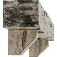 thumbnail image 4 of Ekena Millwork 8"H x 12"D x 48"W Pecky Cypress Faux Wood Fireplace Mantel Kit with Ashford Corbels, Burnished Pine, 4 of 10
