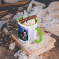 thumbnail image 5 of 3dRose, Siberian Husky Puppy, 15oz Two-Tone Green Mug, 5 of 7