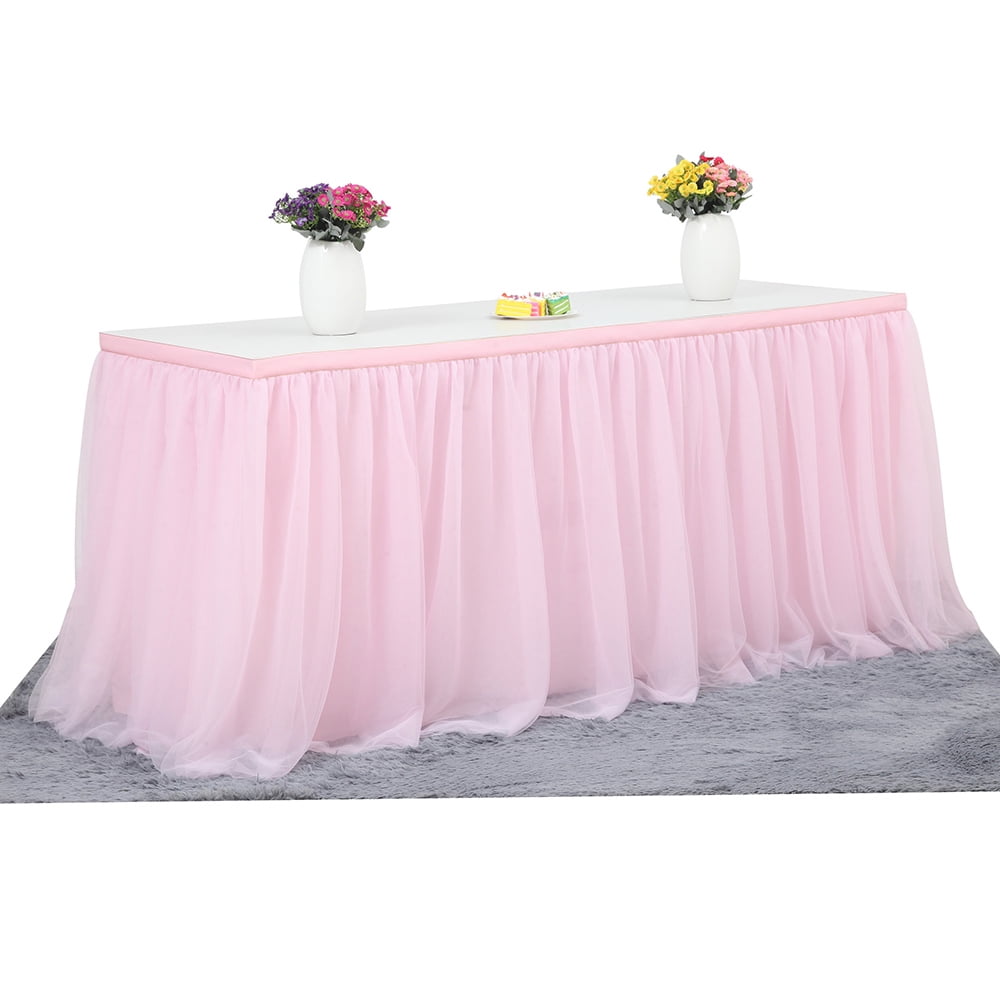 Large Size 7230 Inch Handmade Tutu Tulle Table Skirt Cloth For