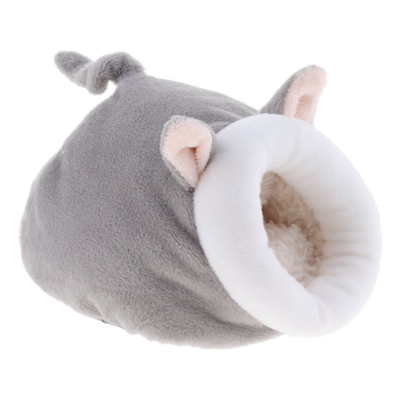 Cuddly Cave Small Animal Cot Sleeping Bag Pet Bed for Hamster Guinea Pig Squirrel Mice Gerbils Chinchilla , gray
