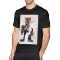 thumbnail image 5 of Jean Michel Basquiat Men's T Shirt Cotton Tee Basic Short Sleeve Crewneck Shirt Tops Black, 5 of 5