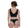 thumbnail image 4 of Chantelle Tanga da donna paquete de 2 - Cozy Chic, invisibile, traspirante Negro L (Large), 4 of 7