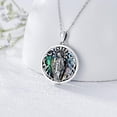 thumbnail image 2 of Dorunmo Virgin Mary Necklace Our Lady Of Guadalupe Pendant Necklace Guardian Angel Pendant 925 Sterling Silver Christian Religious Jewelry for Women Men, 2 of 6