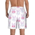 thumbnail image 3 of Naloa Heart Rabbit Men's Beach Shorts, Surfing shorts, Swim trunks, Quick Dry Swim Trunks for Surfing Beach Fun - 3X-Large, 3 of 9